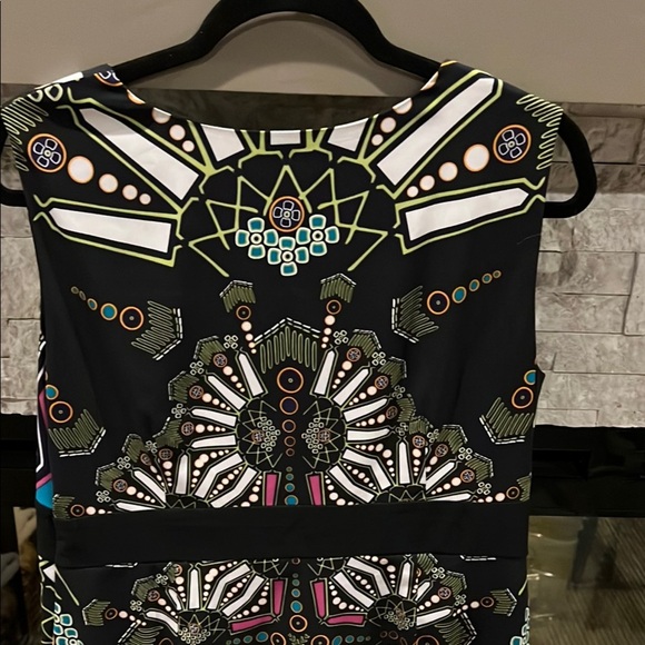 Nicole Blue black white Patterned Dress size 16 - Picture 8 of 10